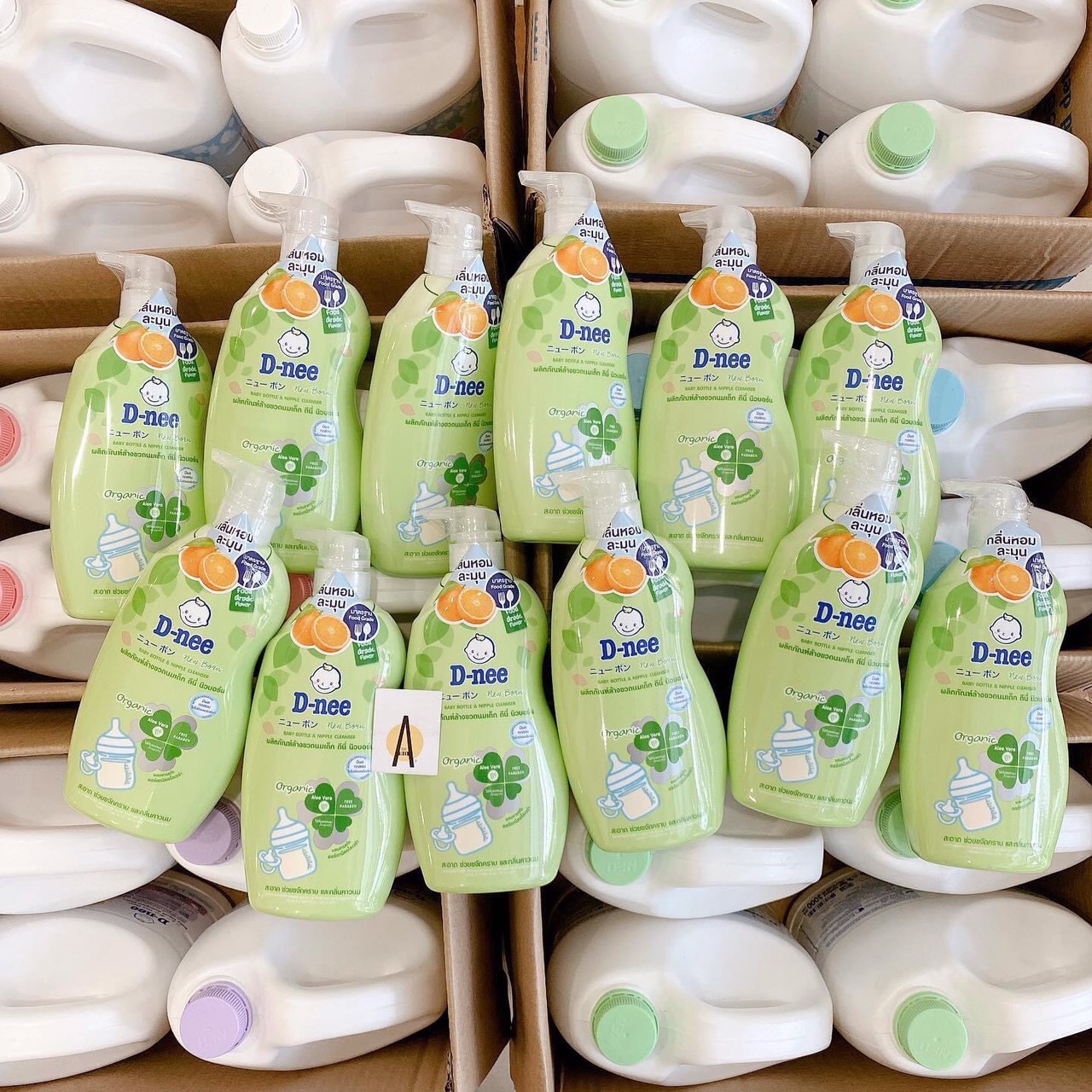 Nước rửa bình sữa chai dnee organic thái lan - 620ml