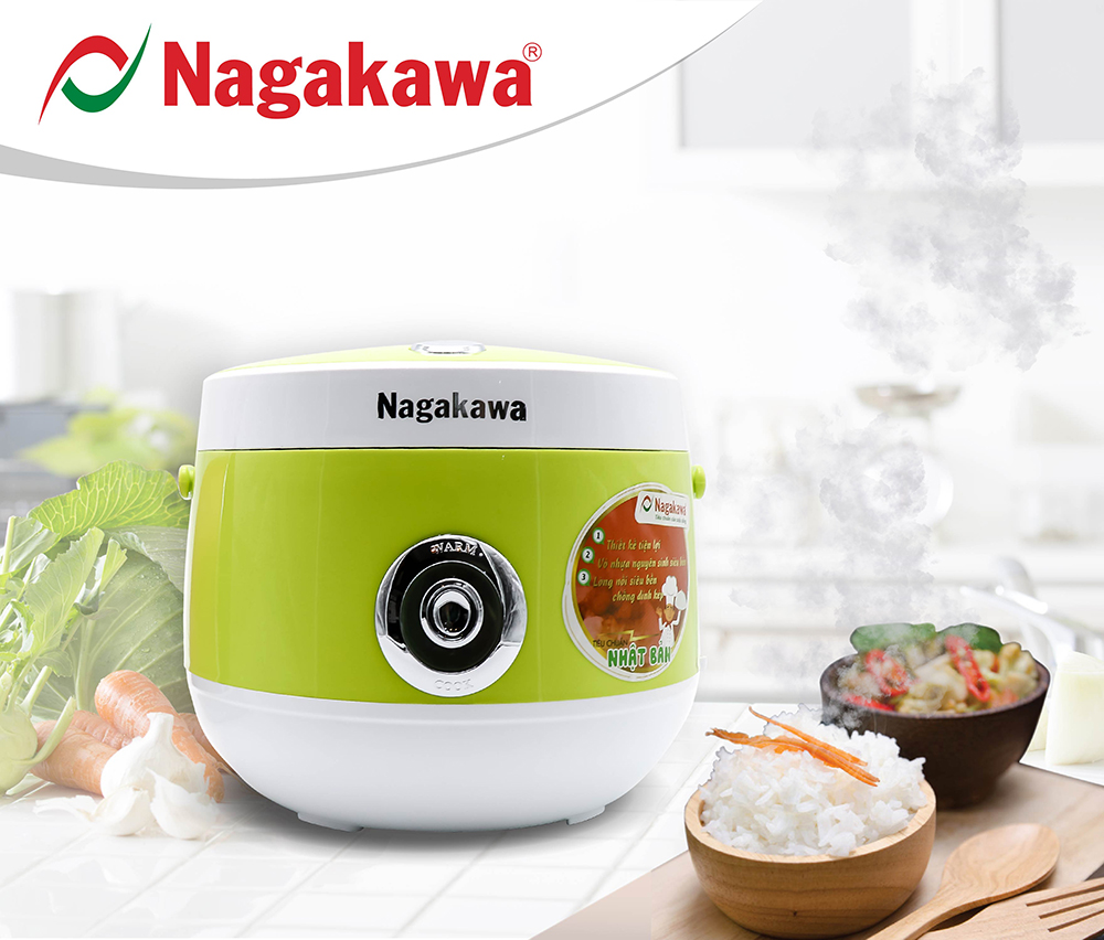 Nồi cơm điện nagakawa nag0101 1.8 lít sản phẩm cao cấp