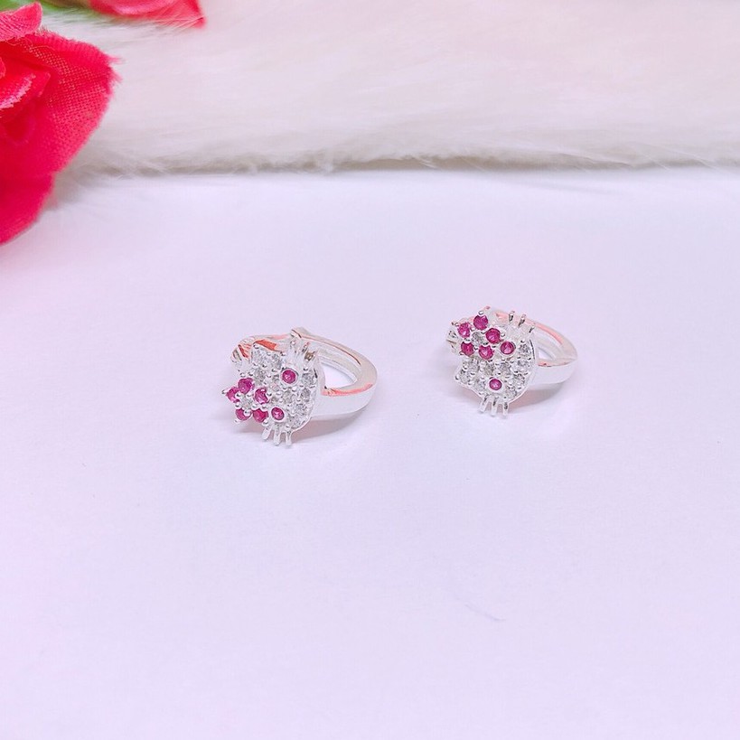 BÔNG TAI KITTY XINH XẮN CHO BÉ GÁI - Chuyên sỉ trang sức bạc, cam kết giá tốt kèm bảo hành