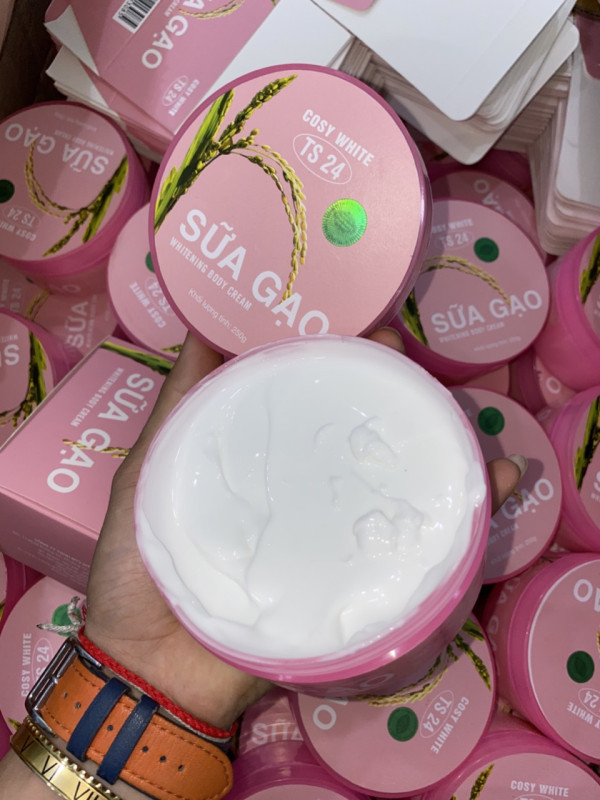Kem dưỡng trăng hồng mịn da toàn thân Cosy White sữa gạo Kem Body Dưỡng Trắng Da Body Toàn Thân