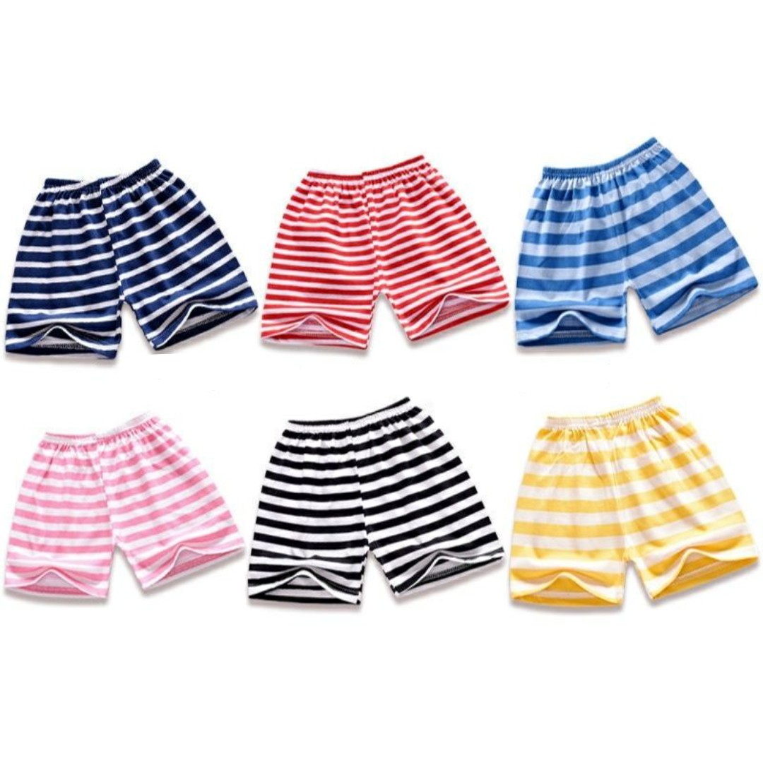 Quần đùi kẻ sọc khỏe khoắn chất cotton mềm mịn mát cho bé trai/gái 5-20kg