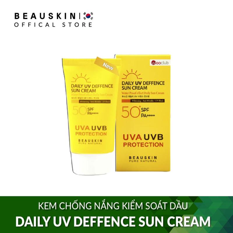 Kem chống nắng trắng da kiểm soát dầu Beauskin DAILY UV DEFFENCE SUN CREAM Beauskin (50ml) - Hàn Quốc Chính Hãng giá rẻ