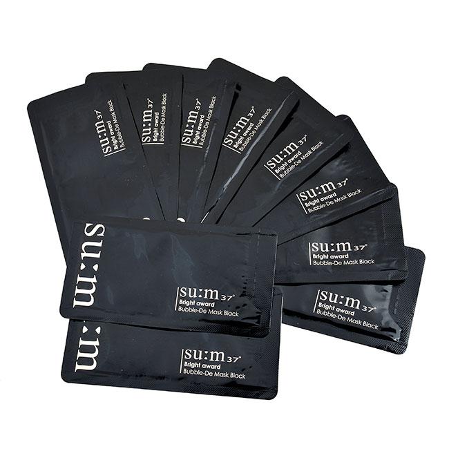[HCM][ Đen ][ Combo ] Mặt Nạ Sủi Bọt Thải Độc Su:m37 Bright Award Bubble-De Mask Black