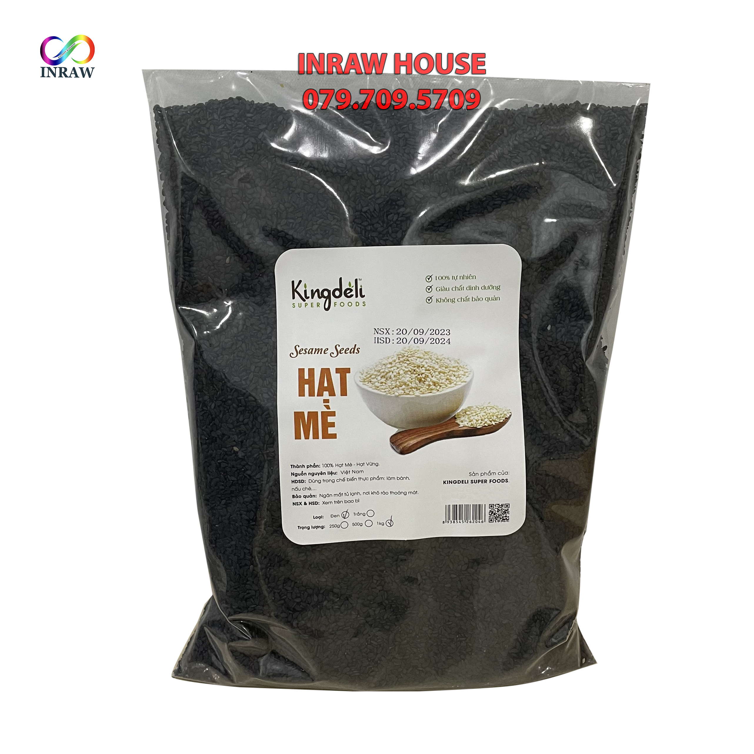 Hạt Mè Đen Nguyên Chất (Túi 500gr)