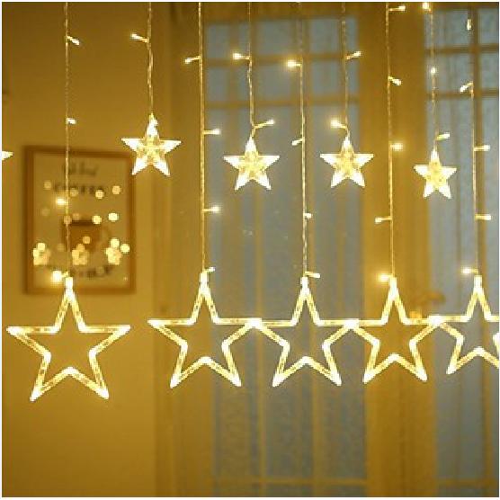 Bộ 6 dây đèn nháy hình ngôi sao
