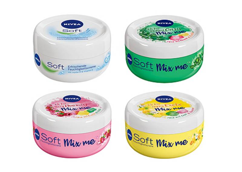 Kem dưỡng ẩm Nivea Soft Mix me 100ml - Đức (Vàng)