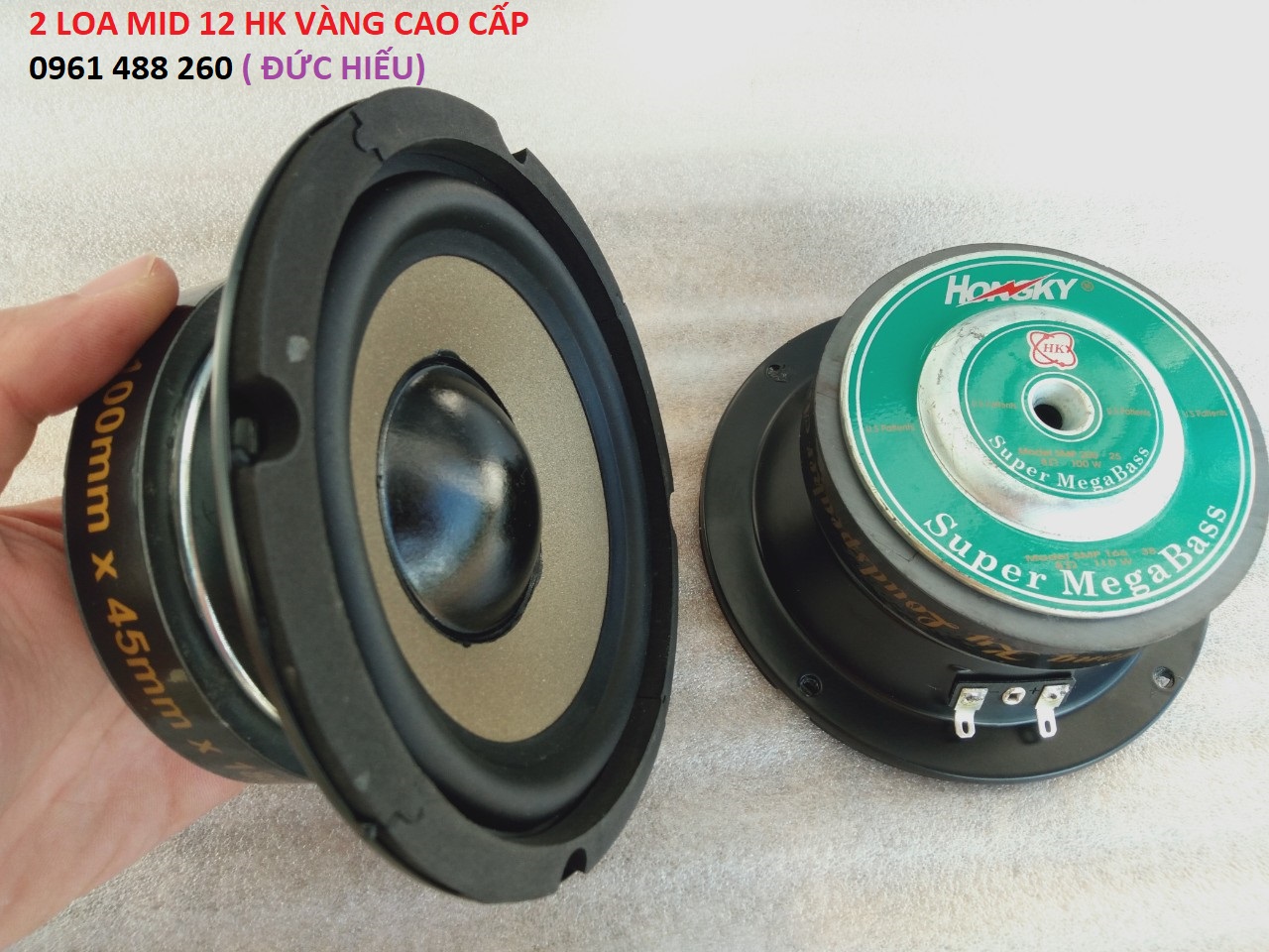 LOA- 1 CỦ LOA MID 12 HK MÀNG VÀNG