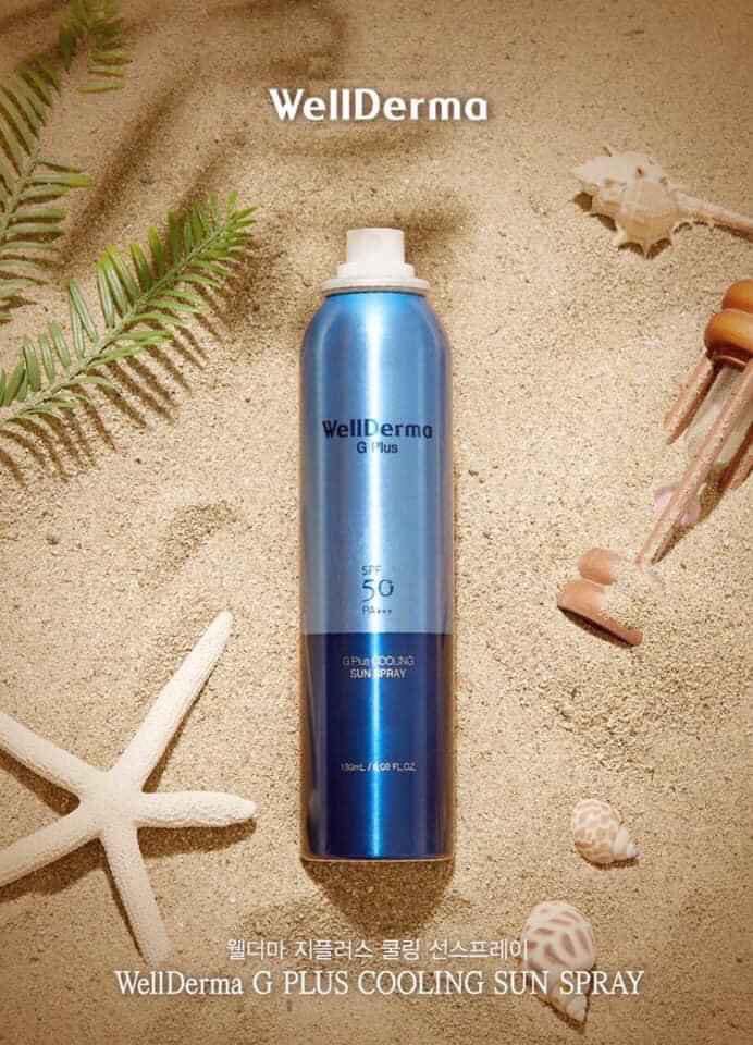 Xịt chống nắng Wellderma 180ml