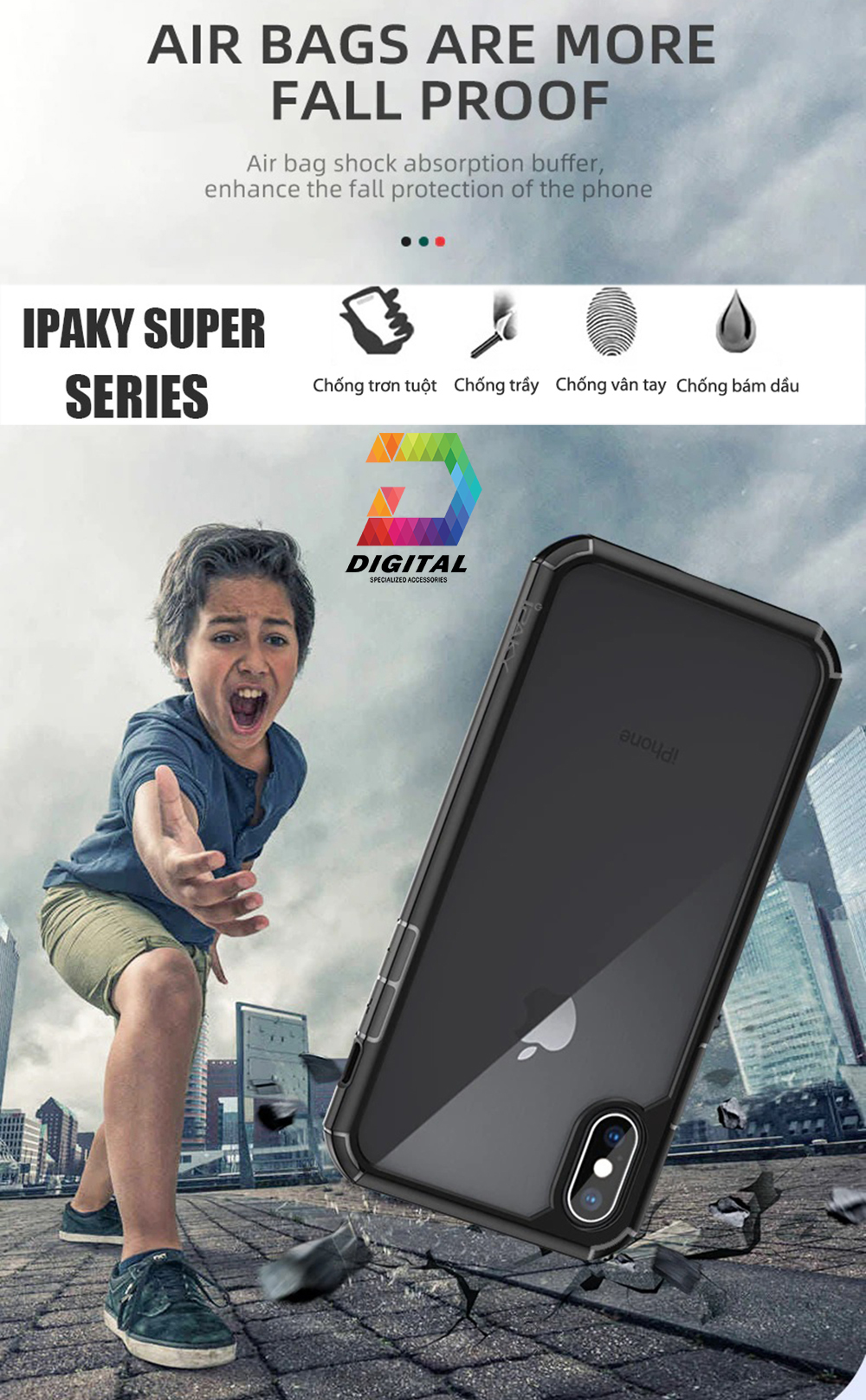 Ốp Lưng Chống Sốc iPhone Chính Hãng iPaky Cao Cấp