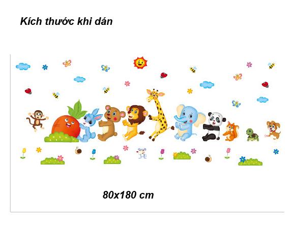 Decal dán tường Thủ nhổ cà rốt vườn cherry- T36-vivadecal