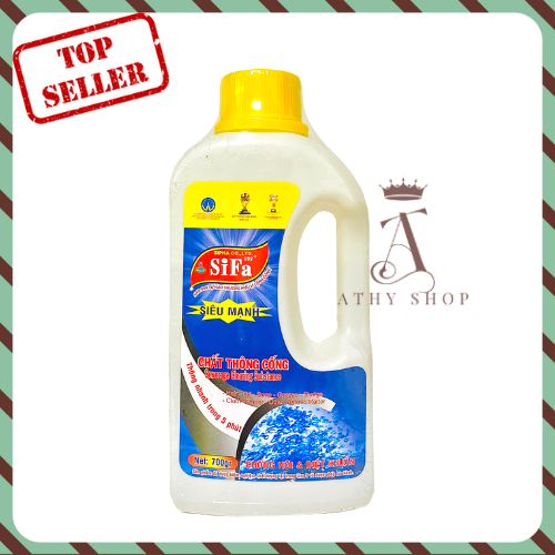 NƯỚC THÔNG CỐNG SIFA CỰC MẠNH CHAI 700G thông tắc bồn cầu đường ống thoát nước xử lý bồn rửa bát bị nghẹt phân hủy tóc rác giúp thoát nước chống tắc nghẽn toilet