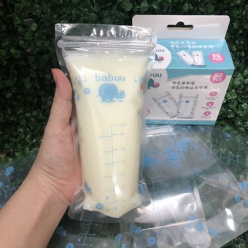Túi trữ sữa Babuu Nhật Bản 250ml (chính hãng)