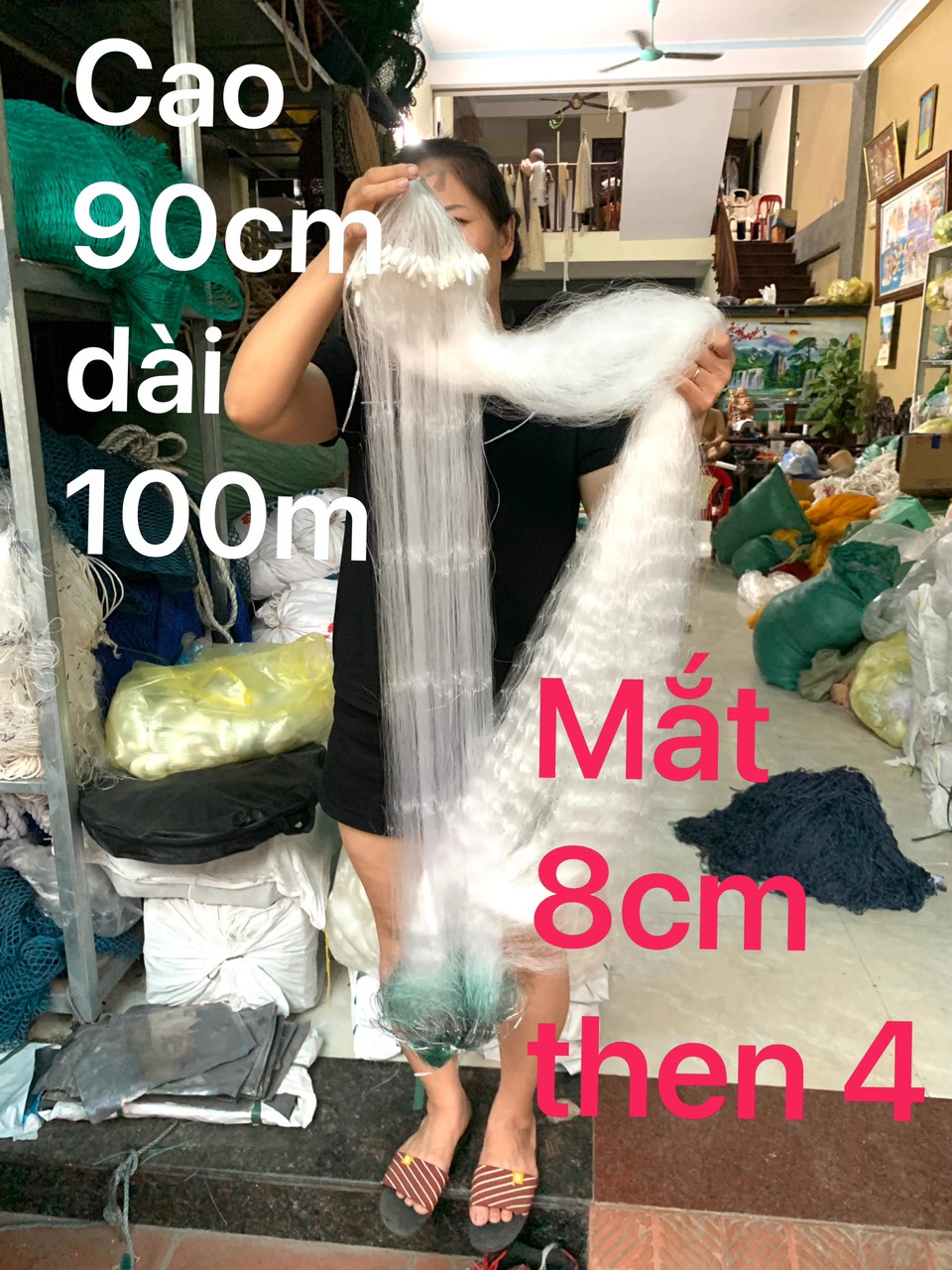 Lưới bắt cá cước 3 màn chuyên nghiệp