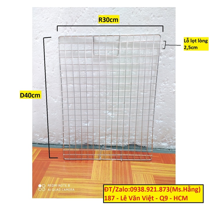 Vỉ nướng ca rô inox - vncr34im -