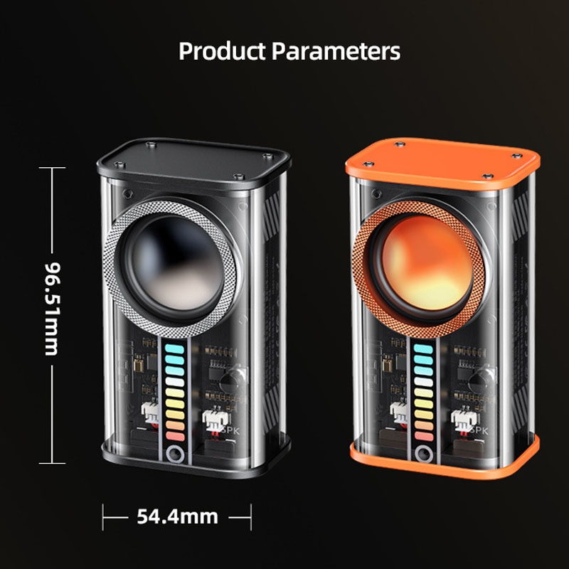 Loa Remax RB-M68 trong suốt MECHA Loa Bluetooth không dây nhỏ để bàn loa .bảo hành 12 tháng