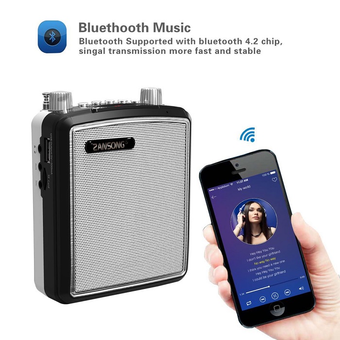 Loa trợ giảng loại xịn, loa trợ giảng máy trợ giảng không dây zansong m88 máy trợ giảng bluetooth - mic không dây - hàng nhập cao cấp