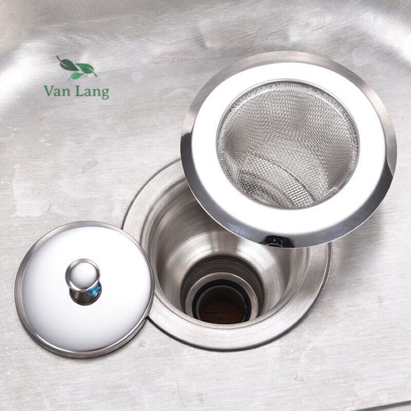 2 Khung lưới inox lọc rác bồn rửa bát