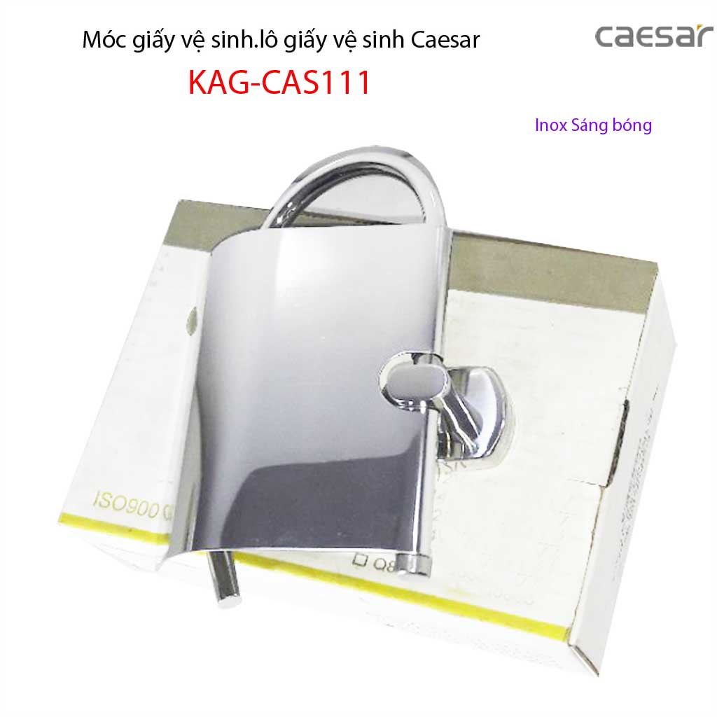 Móc gấy Caesar KAG-CAS111 hộp để giấy vệ sinh inox 304 bóng thiết kế cao cấp