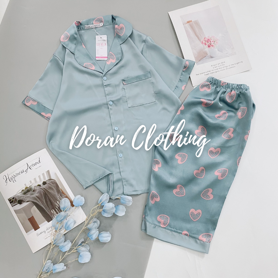 [XẢ KHO] Pijama Đồ Bộ Mặc Nhà Lụa Satin Lửng Mẫu Mới 2021