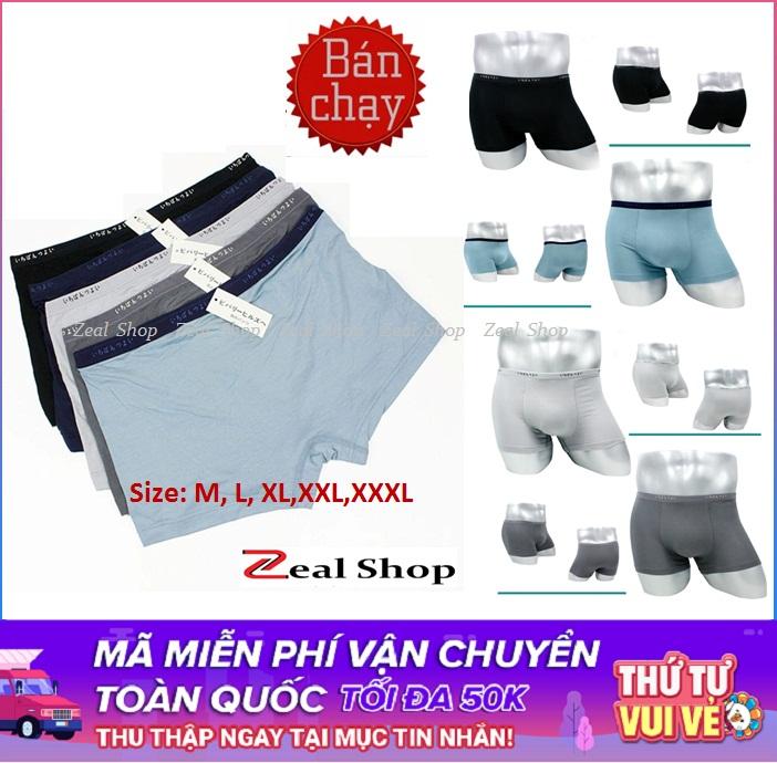 Bộ 6 quần sịp đùi xuất Nhật chất lụa cao cấp