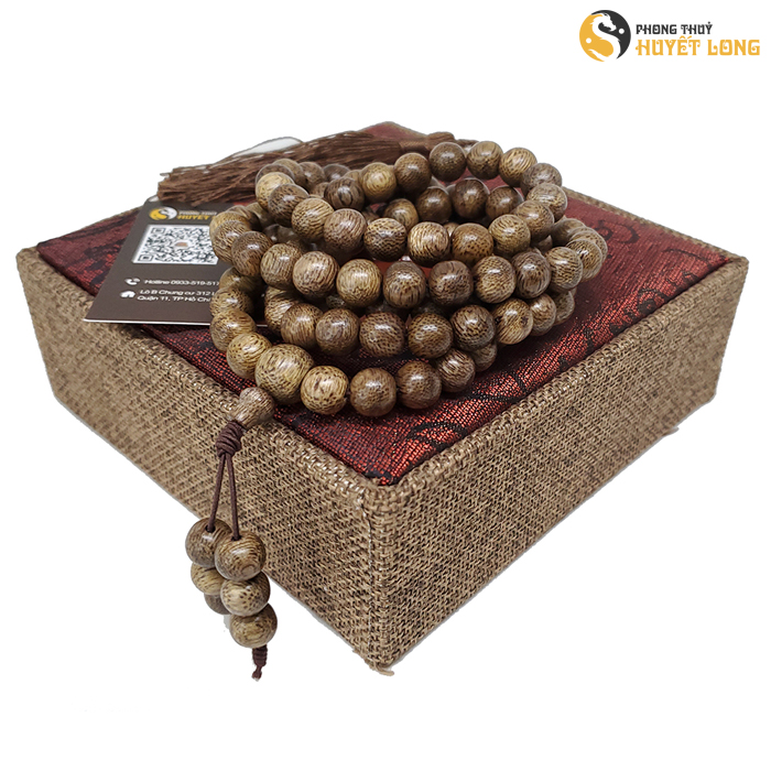 Vòng Tay Trầm Hương 108 Hạt, Chuỗi Hạt Trầm Hương Nam Nữ, Vòng Tay Chuỗi Hạt Phong Thủy, Tràng Hạt Trầm Hương