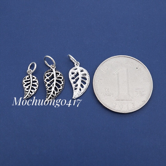 [S925] Charm bạc lá đơn - MH254