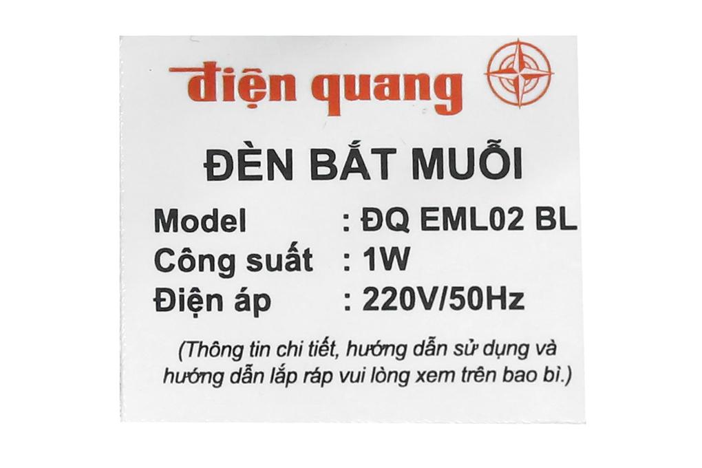 Đèn bắt muỗi Điện Quang ĐQ EML02 BL