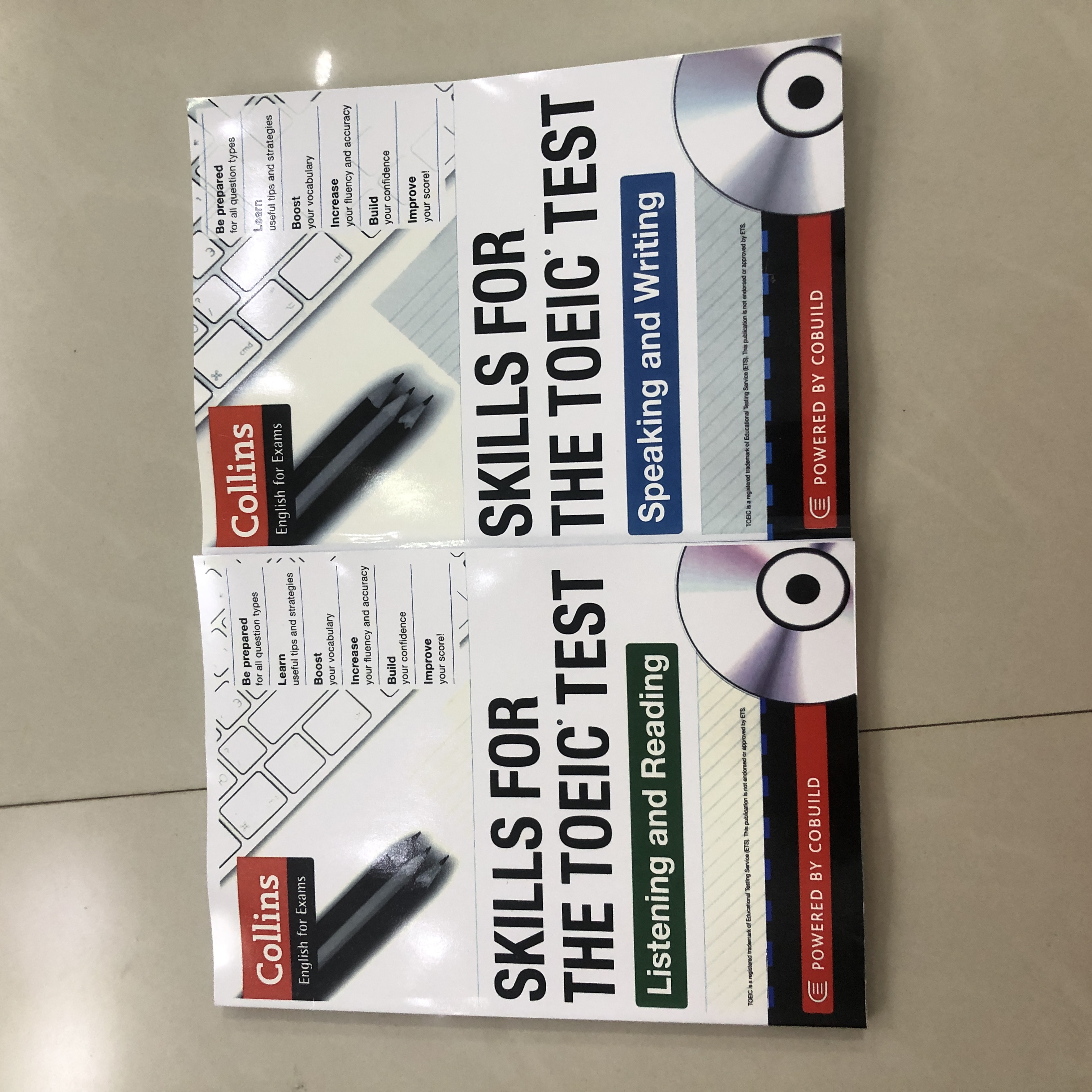 Bộ sách Skills For The TOEIC Test 4 kĩ năng (File nghe được gửi qua mail)