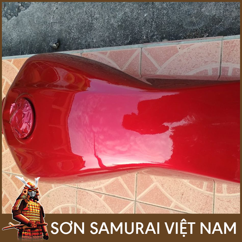 Sơn samurai đỏ candy - Chai sơn màu đó h138 sơn xịt samurai