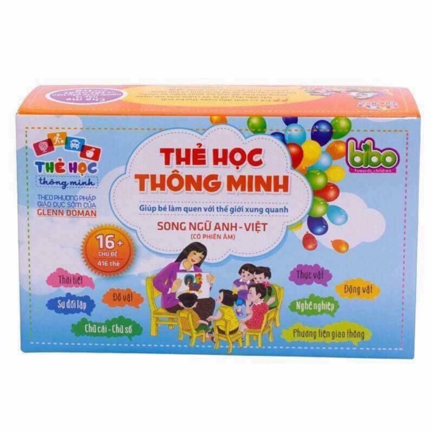 Bộ 416 THẺ HỌC THÔNG MINH CHO BÉ