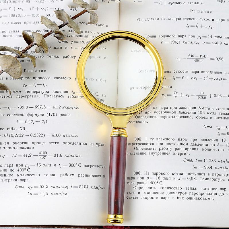 [HCM]Kính Lúp 10X Cầm Tay 60 mm Cao Cấp Siêu Phóng Đại TMT COLLECTION Màu Vàng Ánh Kim