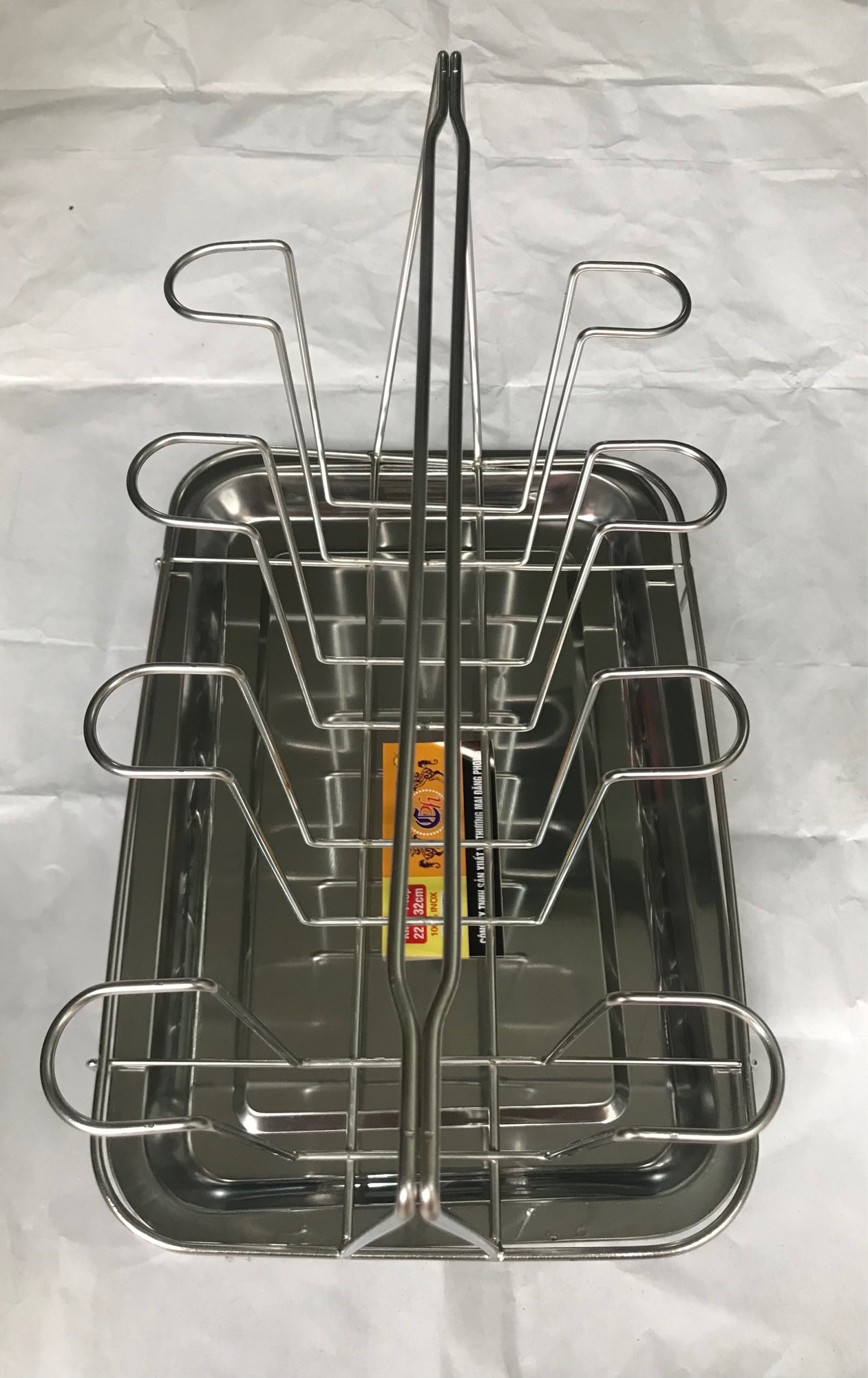 Giá úp cốc inox 8 cốc