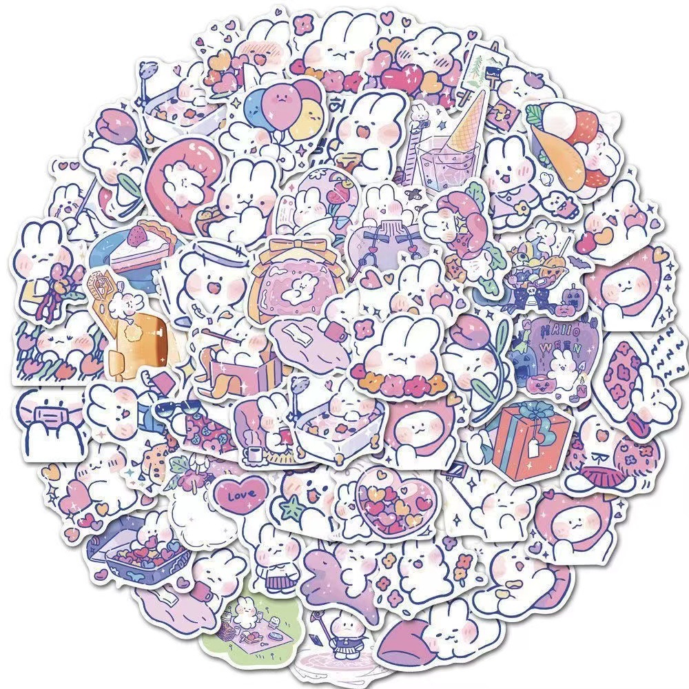 Set 50 Sticker Sanrio  dễ thương trang trí sổ