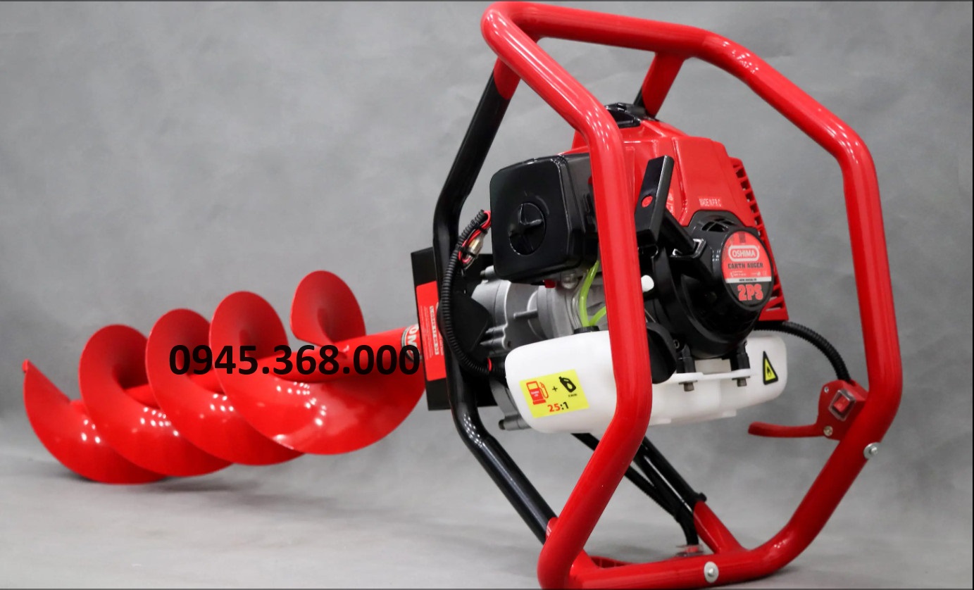 [HCM][Trả góp 0%] Máy khoan đất oshima 2ps tặng kèm mũi khoan 150mm