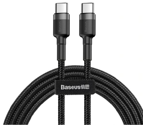 Baseus USB Type C to USB C Cable for Samsung Galaxy S9 Plus Note 9 Support PD 60W QC3.0 3A Quick Charge Cable for Type-C Devices- Phân phối bởi Vietstore