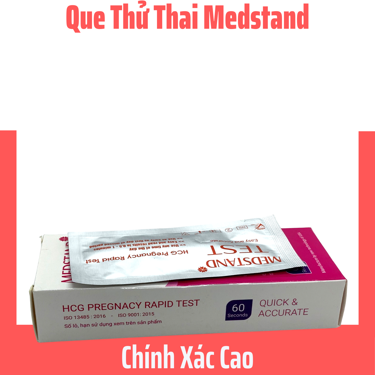 Que thử thai Medstand, nhanh và chính xác