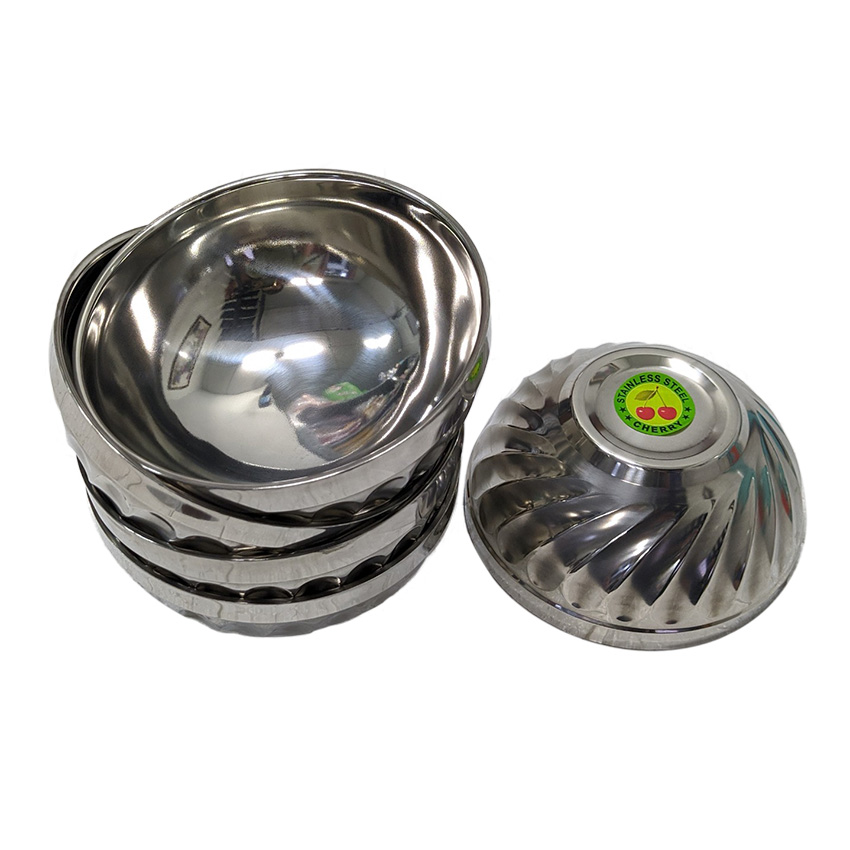 [HCM][Video Thật]Bộ 5 Tô Xoắn Inox 2 Lớp Cách Nhiệt Loại 16cm|Bộ 5 Bát Xoắn Inox 2 Lớp Cách Nhiệt Loại 16cm|Bộ 5 Chén Xoắn Inox 2 Lớp Cách Nhiệt Loại 16cm|