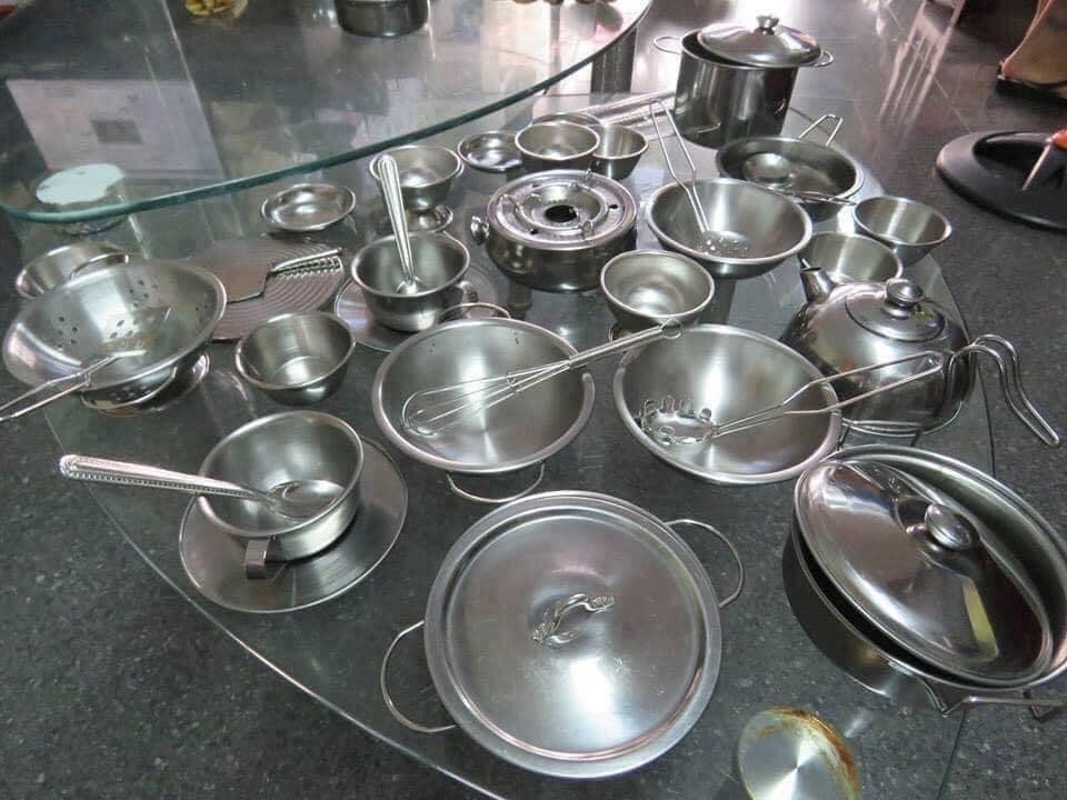 Bộ đồ chơi nấu ăn 40 món inox cho bé
