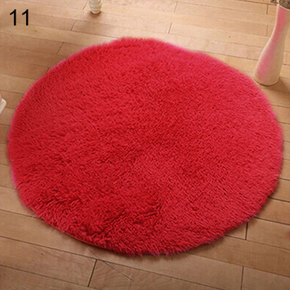 Sunnyheart Home Decor Soft Bath Bedroom Non-slip Floor Shower Rug Yoga Plush Round Mat