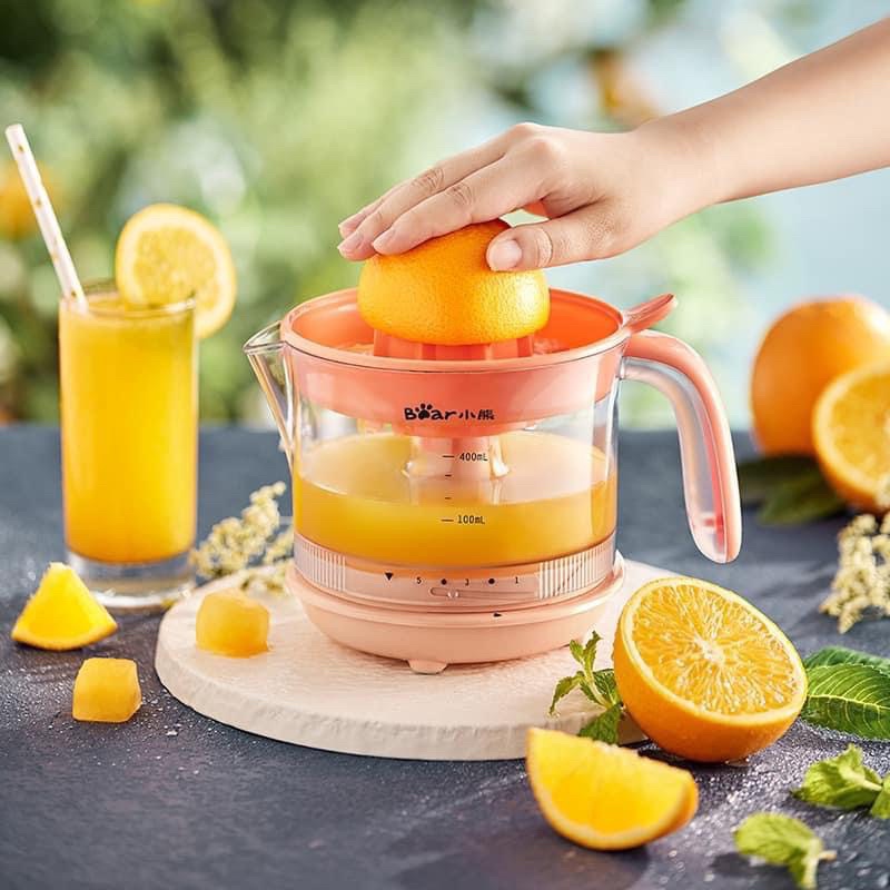 Máy vắt nước cam chanh chính hãng bear - bản màu hồng siêu xinh