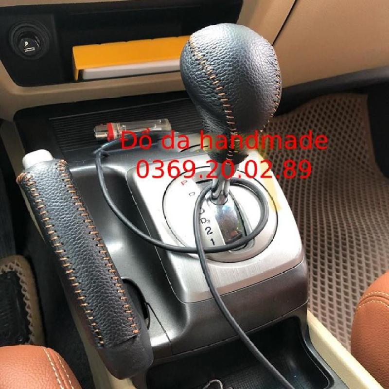 Bọc Cần số & Phanh tay các đời xe Honda Civic da bò thật handmade