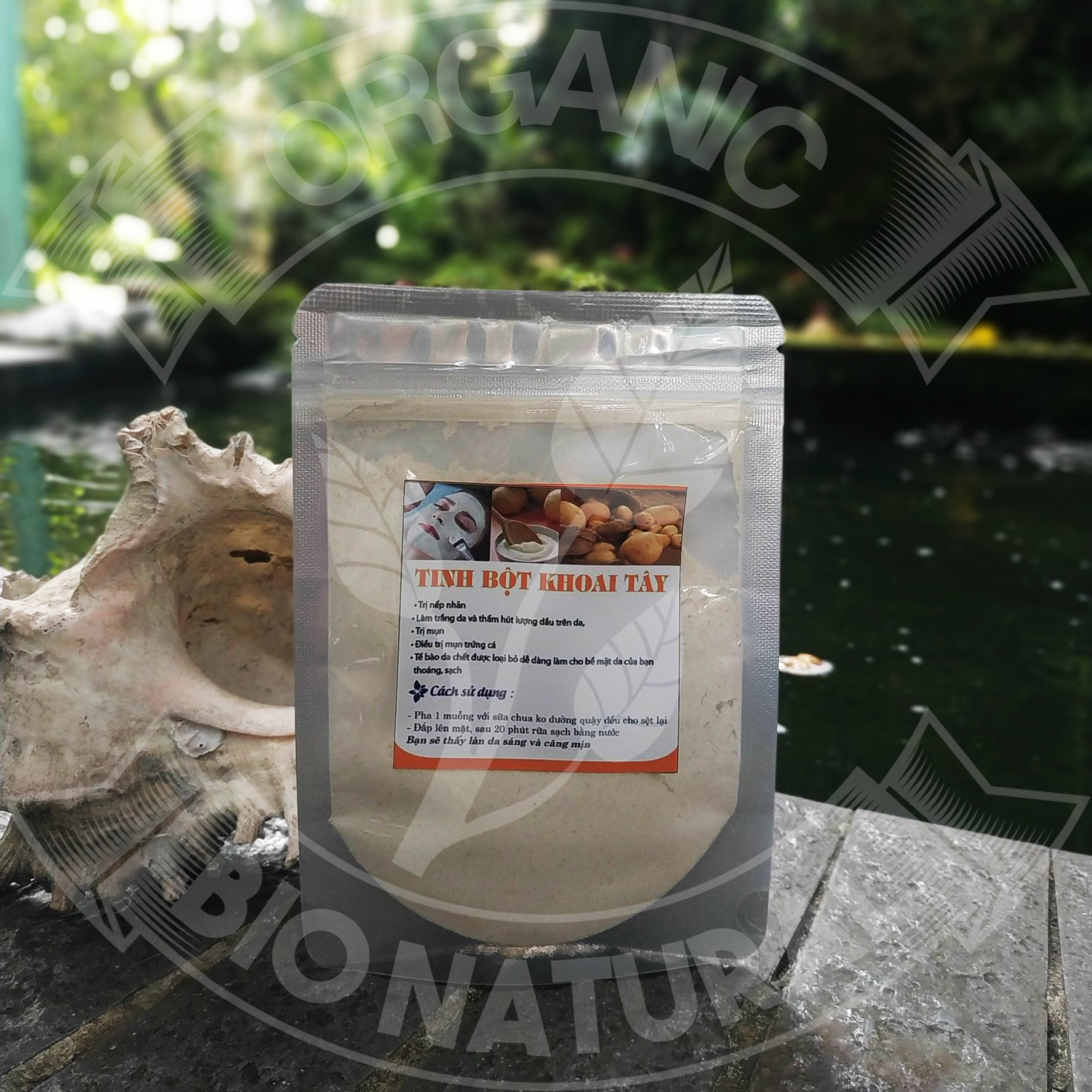 [BIONATURAL] Bột Đắp Mặt Nạ Tinh Bột Khoai Tây Handmade 50gr
