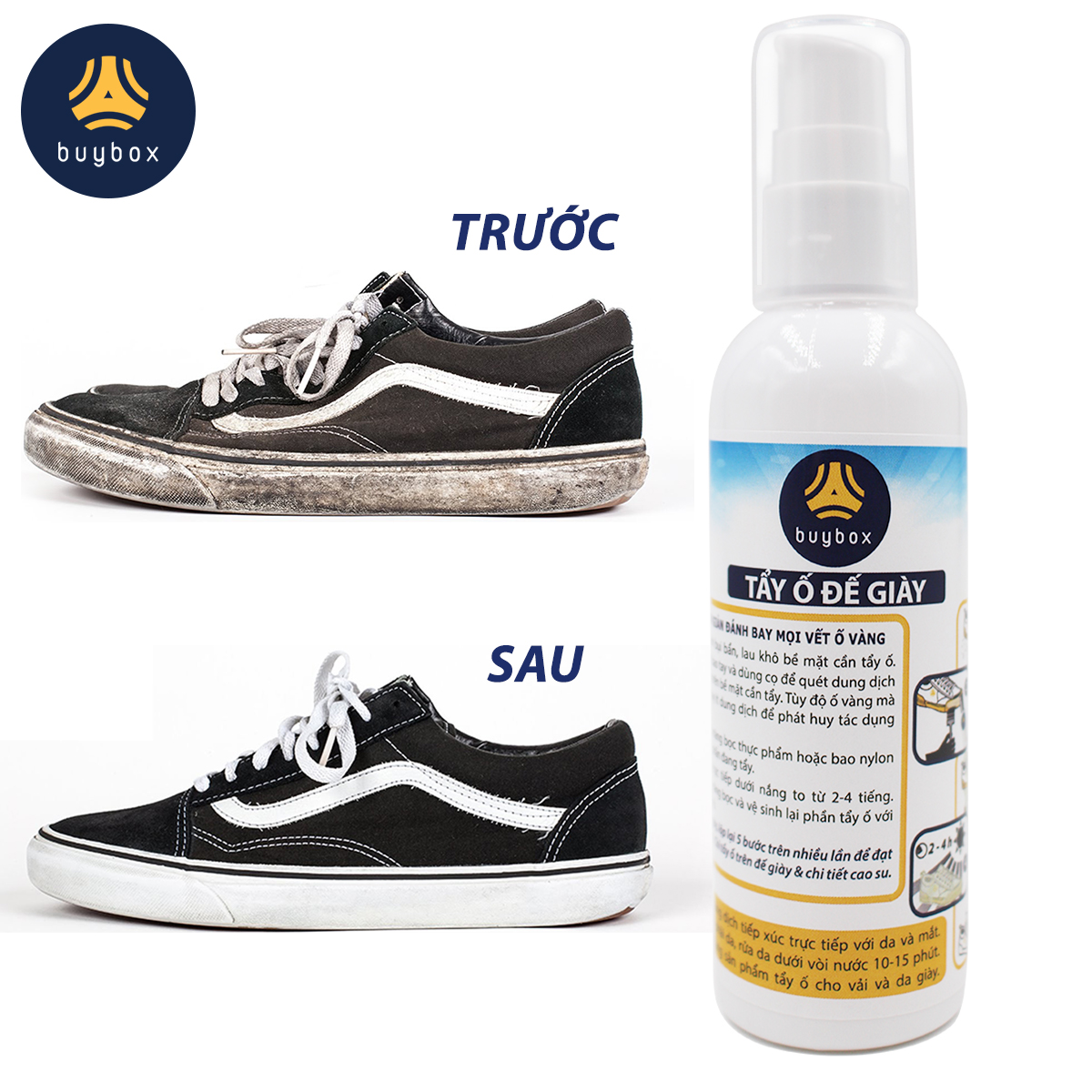 Dung dịch tẩy ố đế giày và các chi tiết bằng chất liệu cao su - buybox - BBPK73 - 100ml