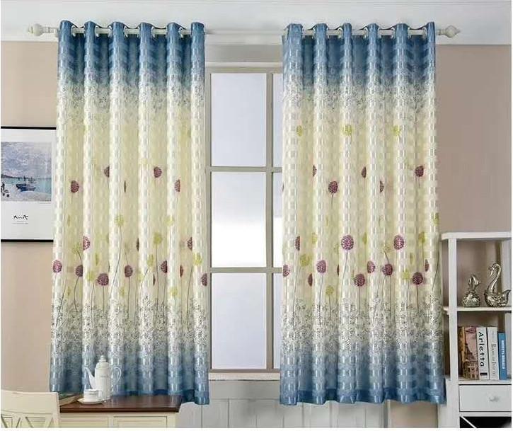 Rèm treo cửa hoa bồ công anh chiều cao 2m (nhiều kích thước).Rèm bán không kèm thanh treo, phụ kiện gì khác, chỉ may và đục lỗ sẵn.