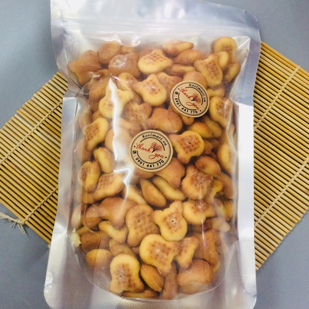 Bánh gấu nhân kem thiên hồng loại ngon 500g - chùm ngây