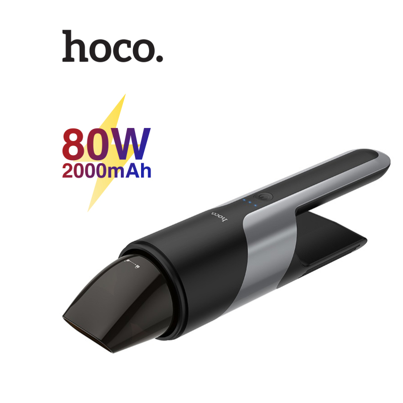 Máy hút bụi cầm tay Hoco PH16 đầu hút nhỏ gọn dễ dàng vệ sinh mọi ngóc ngách trong xe tặng kèm 1 đầu quét hút bụi
