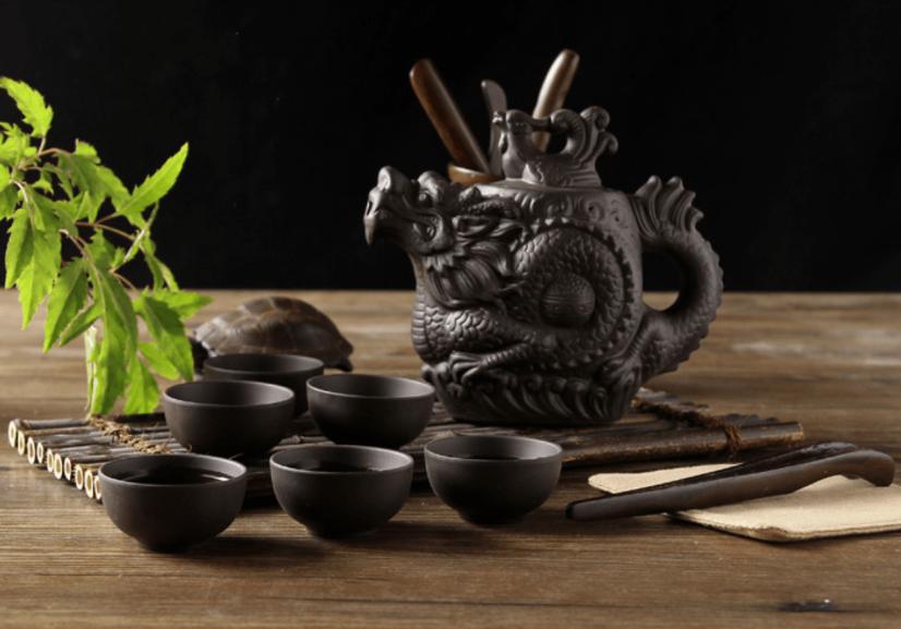 PKTL  Bộ ấm trà Long Phụng
