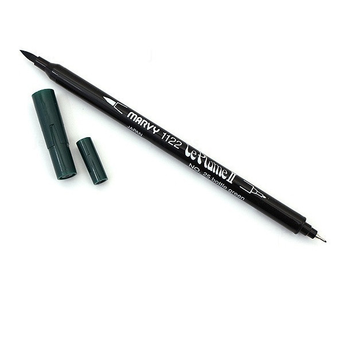 Bút brush hai đầu MARVY UCHIDA LE PLUME II tông xanh lá