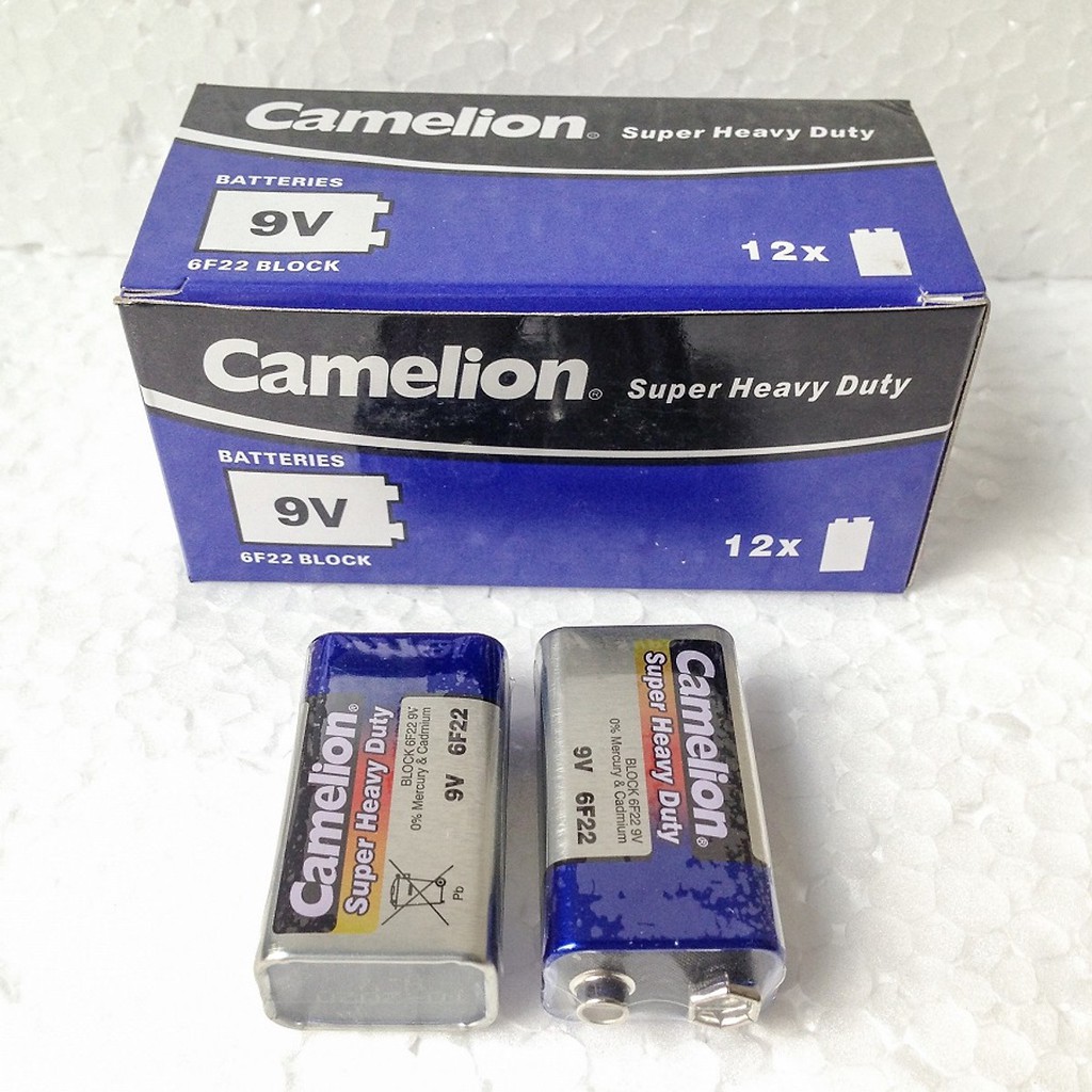 PIN 9V CAMELION (Sét nguyên Hộp 12 viên)