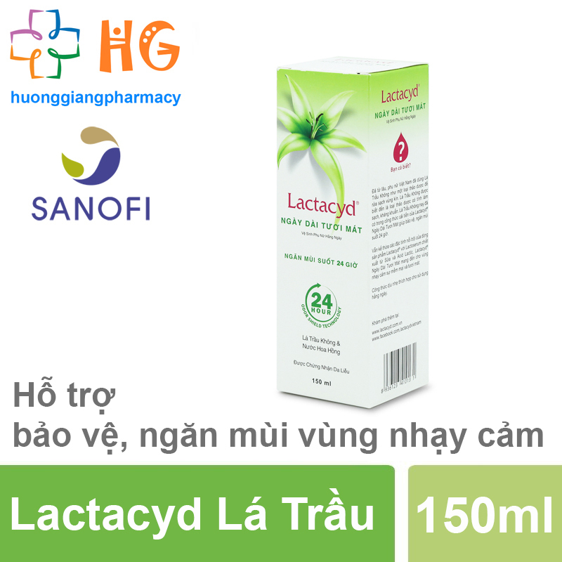 Dung dịch vệ sinh phụ nữ Lactacyd lá trầu (Chai 150ml)